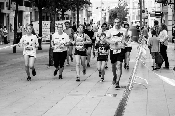 Pontevedra Spain June 2019 Marathon Kilometers Help Victims Traffic Accidents — Stock Photo, Image