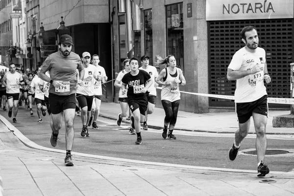 Pontevedra Spanje Juni 2019 Marathon Van Kilometer Slachtoffers Van Verkeersongevallen — Stockfoto