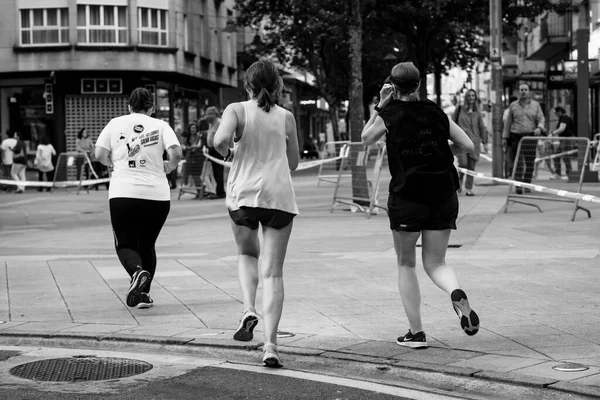 Pontevedra Spanya Haziran 2019 Kilometrelik Maraton Trafik Kazalarının Kurbanlarına Şehir — Stok fotoğraf