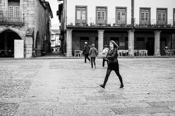 Guimaraes Portugal Abril 2018 Uma Das Ruas Típicas Centro Histórico — Fotografia de Stock