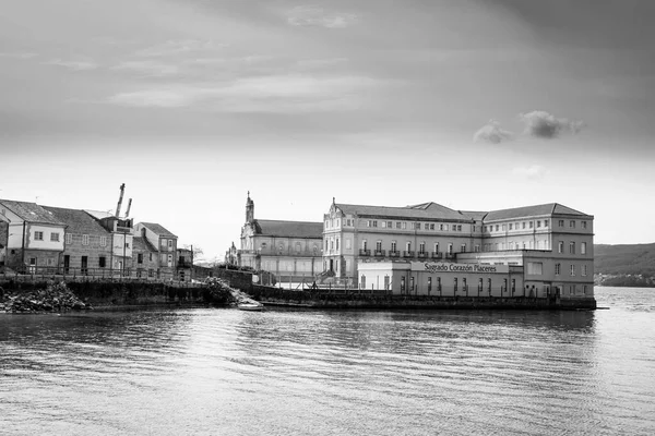 Pontevedra Espanha Maio 2018 Vista Antiga Escola Sagrado Coração Foz — Fotografia de Stock