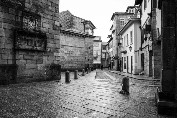 Iránymutatások Portugália Április 2018 Egyik Tipikus Utcák Történelmi Belváros Hagyományos — Stock Fotó