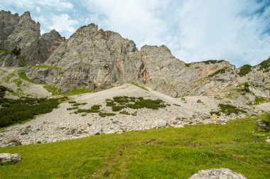 Güzel Avusturya Alplerinde. Avusturya dağ manzarası