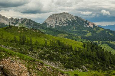 Avusturya'da güzel dağ manzarası