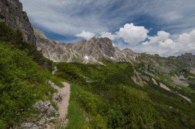 Avusturya'da güzel dağ manzarası