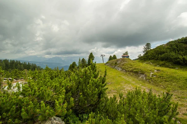 Pięknych Austriackich Alpach Góry Krajobraz Austrii — Zdjęcie stockowe