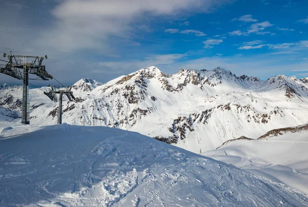 Góra Patscherkofel Teren Narciarski Alpach Tyrolu Zachodniej Austrii — Zdjęcie stockowe