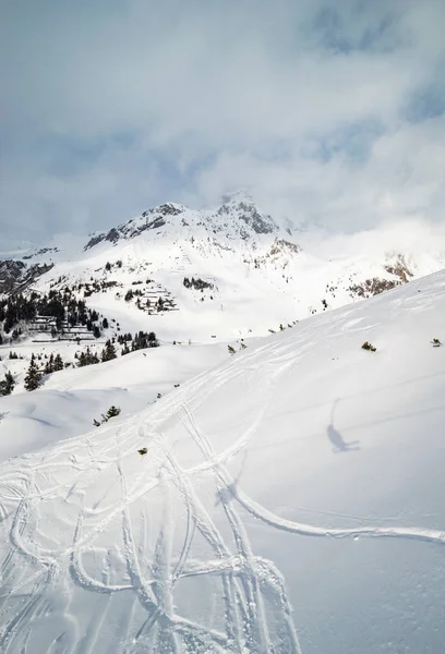 Het Skigebied Ski Arlberg Oostenrijkse Alpen — Stockfoto