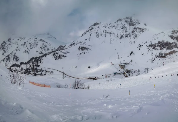 Estación Esquí Ski Arlberg Los Alpes Austríacos — Foto de Stock