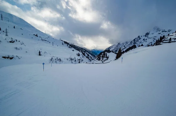 Het Skigebied Ski Arlberg Oostenrijkse Alpen — Stockfoto