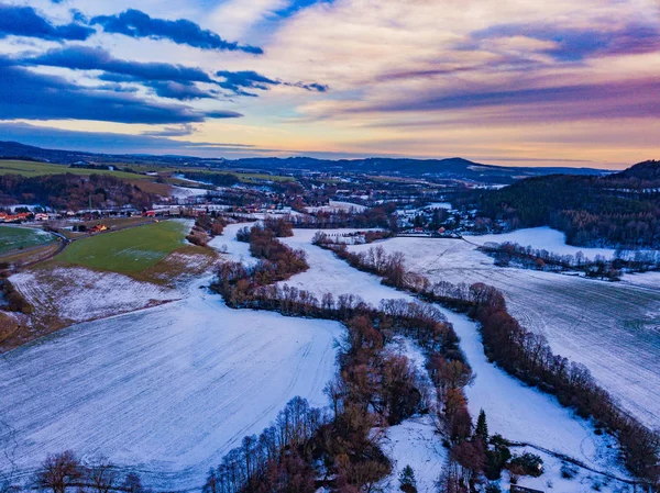 Winter Countryside Czech Republic — Stok fotoğraf