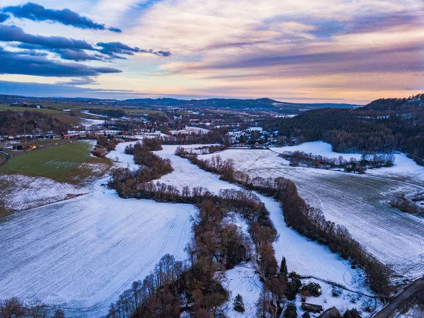 Winter countryside in Czech republic