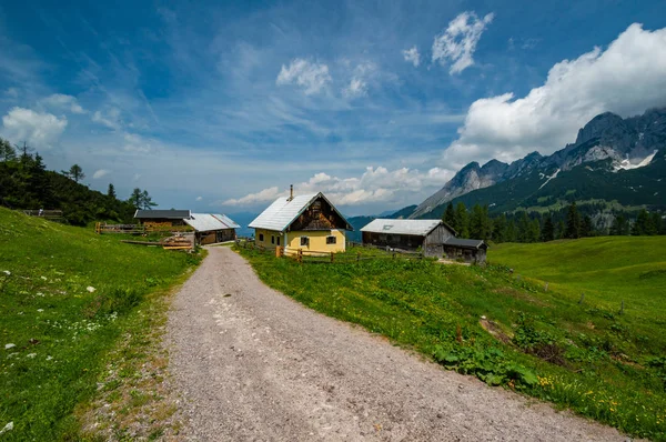 Chalet Loseggalm Austrian Alps — Stock Photo, Image
