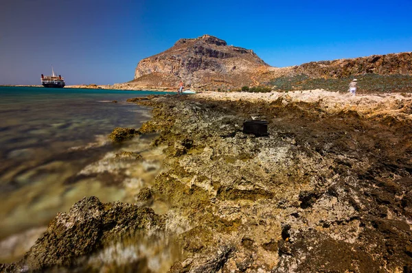 Isla Gramvousa Cerca Isla Creta Grecia — Foto de Stock