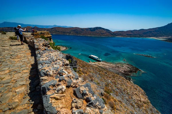 Krásný Ostrov Gramvousa Řecku — Stock fotografie