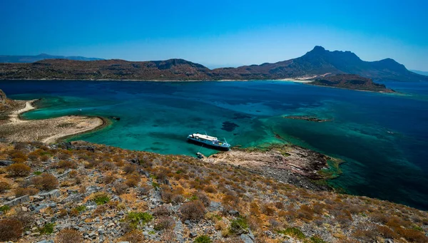 Красивый Остров Грамвуса Греции — стоковое фото
