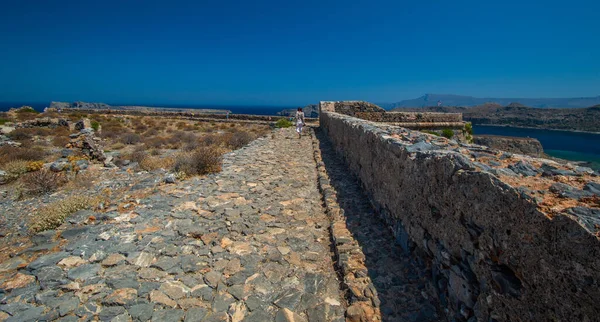 Gramvoussa Fort Isla Gramvoussa Cerca Isla Creta — Foto de Stock