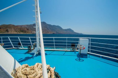 Gramvousa Adası 'ndaki yolcu gemisinden görüntü