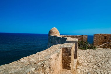 Yunanistan 'ın Girit adasında Rethymno Fortezza