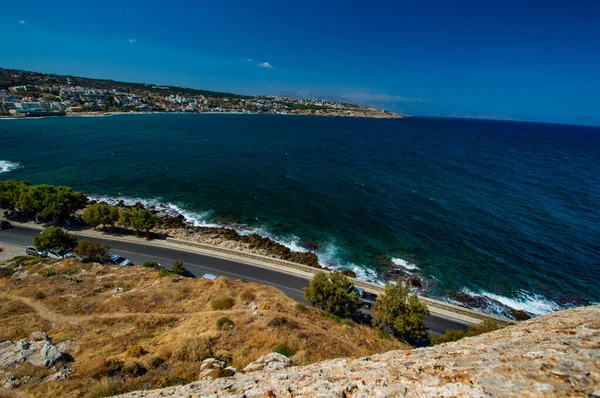 Rethymno şehrinden Fortezza 'nın görüntüsü