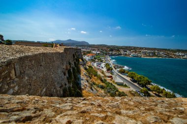 Rethymno şehrinden Fortezza 'nın görüntüsü