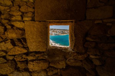 Rethymno şehrinden Fortezza 'nın görüntüsü