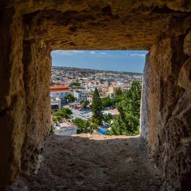 Rethymno şehrinden Fortezza 'nın görüntüsü