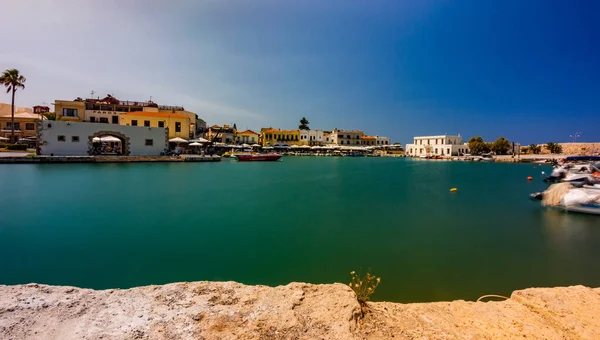 Puerto Veneciano Rethymno Isla Creta — Foto de Stock