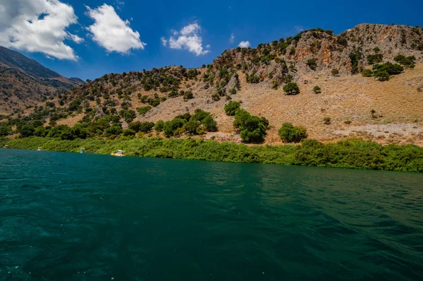 Lake Kournas Island Crete Greece — Stock Photo, Image