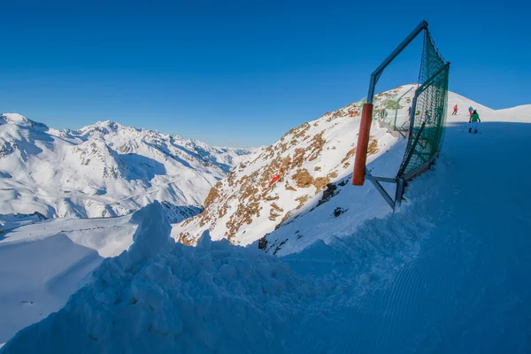 Uitzicht Besneeuwde Alpen Solden — Stockfoto