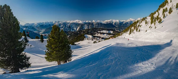 Oetztal Acherkogel山上的Ski斜坡 — 图库照片
