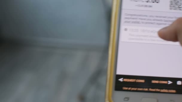 Bitcoin Wallet Balance On Mobile Phone Smartphone Screen Be You!   r Own Bank Concept - 