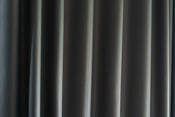 Nahaufnahme dunkelgrauer Vorhang Hintergrund — Stockfoto