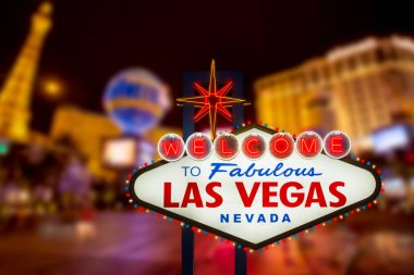 Las Vegas - Eyl 18 : Hoşgeldiniz muhteşem Las Vegas neon işareti zekâ