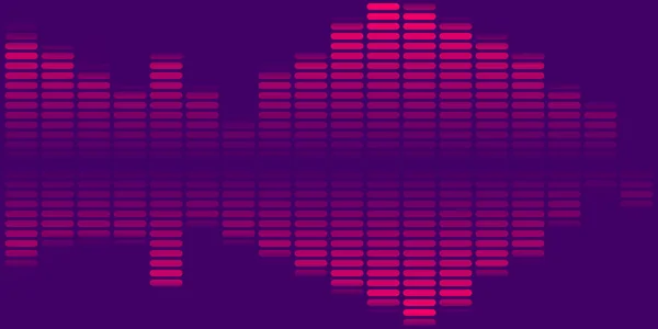 Müzik ekolayzer. Koyu arka plan üzerinde izole