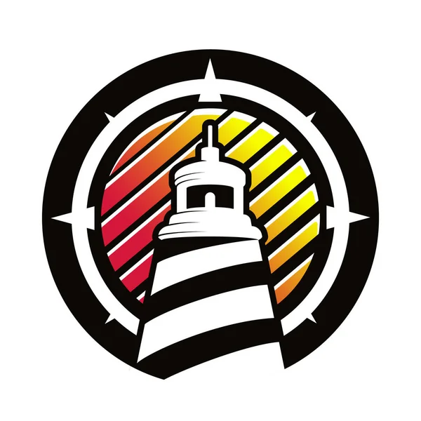 Daire içinde logo deniz feneri