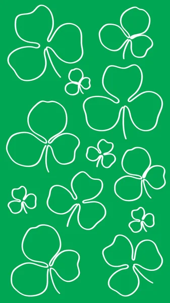 Yonca yeşil hat arka plan. Shamrock yeşil hat arka plan