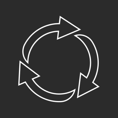 döndürme oklarını bir daire web simgesi. vektör tasarımı