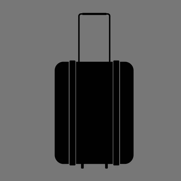 Gri arka planda Bagaj vektör logo şablonu