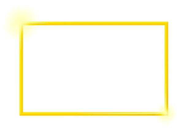 Parlak efektli altın çerçeve