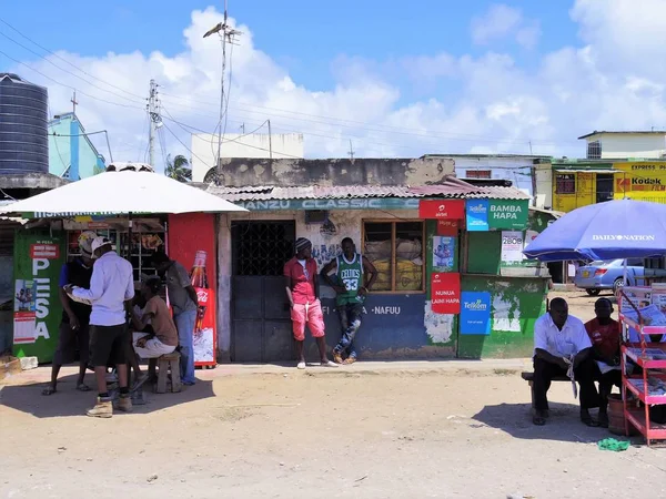 Mombasa Omkringliggende Kystprovins Gade Fotografering 2018 - Stock-foto