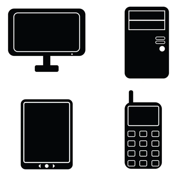 Computer Handy Und Tablet Symbol — Stockfoto