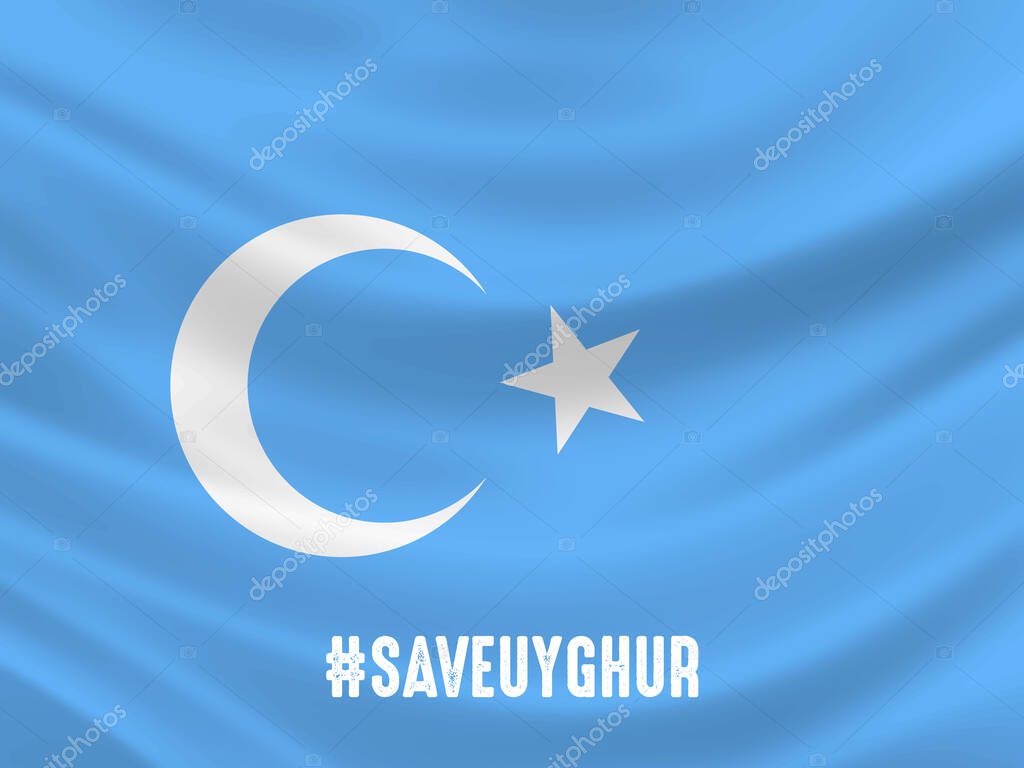 Save Uyghur vector Illustration