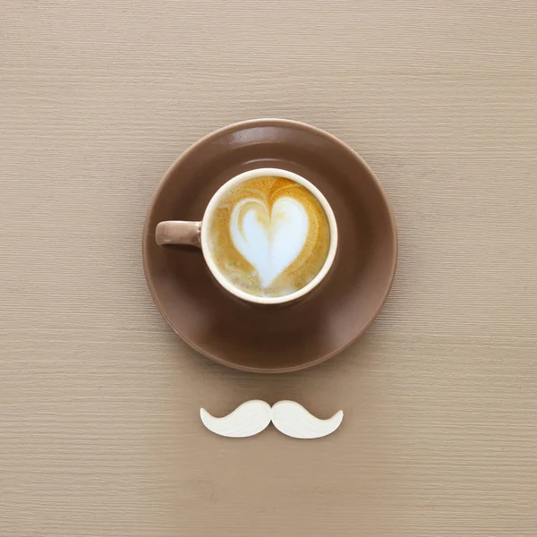 커피와 수염의 — 스톡 사진
