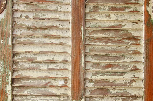 Pozadí Starých Grunge Dřevěná Konstrukce Okenicemi Část Antické Staré Dveře — Stock fotografie