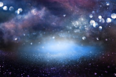 Glitter vintage ışıklar arka plan. de-odaklı