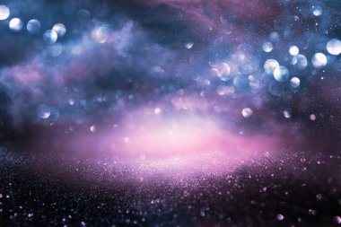 Glitter vintage ışıklar arka plan. de-odaklı