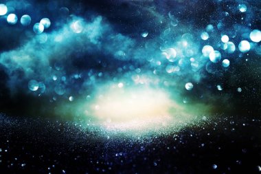 Glitter vintage ışıklar arka plan. de-odaklı