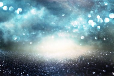 Glitter vintage ışıklar arka plan. de-odaklı