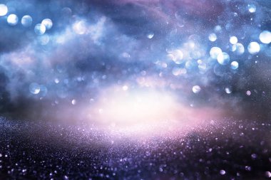 Glitter vintage ışıklar arka plan. de-odaklı